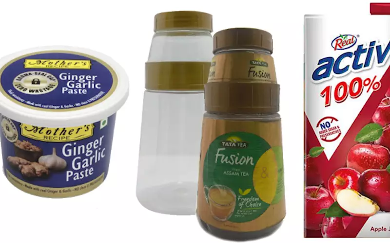 New packs: Tata Tea Fusion Jar, Mother's Recipe tub pack, Dabur Real Activ