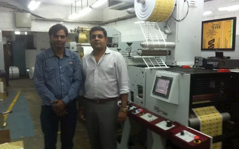 Rajiv Chhatwal(r), managing director, Kwality Offset Printers and Shahid Khan, senior service engineer, Flexo Image Graphics with Performance series P5 press