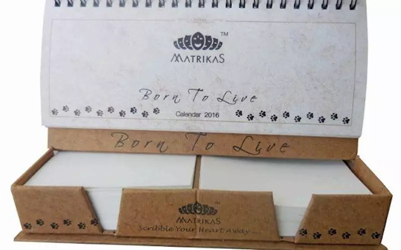 This calendar-cum-scribble pad from MatrikaS, in its entirety, reflects the brand’s tagline - Scribble your heart away. The die-cut box is crafted such as to hold the calendar and make the scribble sheets accessible at an arm’s distance, when the need be. Branding and innovation is essential to stay ahead in a competitive market and that’s why MatrikaS was born from the Sivakasi-based SFA Prints’ stable. The firm treats its books with equal love. And this we say from the PrintWeek India Book Printer (Academic & Trade) of the Year 2015 title that it bagged in October for reviving and reproducing Tamil literature books originally published in 1867