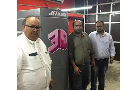 Varun B Corporation first in India for JetVarnish 3D