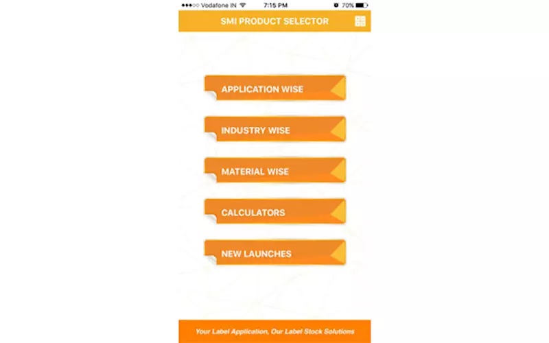 SMI’s mobile app simplifies labelstock selection