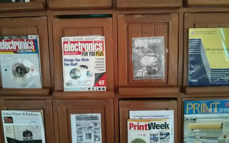 This library subscribes to PrintWeek India which is one of best read print titles since it helps keep students in Sivakasi up to date.