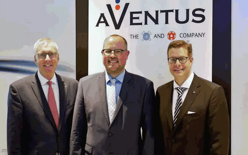 Dr Jürgen Vutz (CEO, Windmöller & Hölscher), Kai Lammers (managing director, Aventus) and Florian Festge (managing partner Haver & Boecker) announced the foundation of Aventus