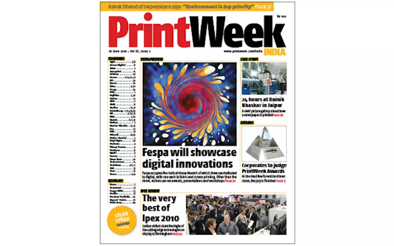 Volume III, Issue 2, 18 June 2010: Fespa 2010 occupies five halls at Messe Munich of which three are dedicated to digital, with one each to fabric and screen printing. Other than the show, visitors can vet awards, presentations and workshops