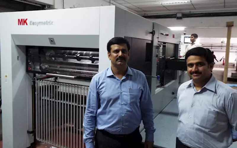 Karunakar and Dinakar of JC Graphics with the MK Easymatrix