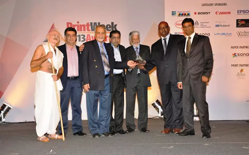 Pagati Offset bagged the PrintWeek India Printing Company of the Year for 2013
