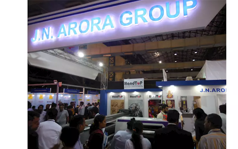 JN Arora Group showcased products from Agfa, Siser, Fujifilm Sericol, HandTop and Smartjet, companies it represents