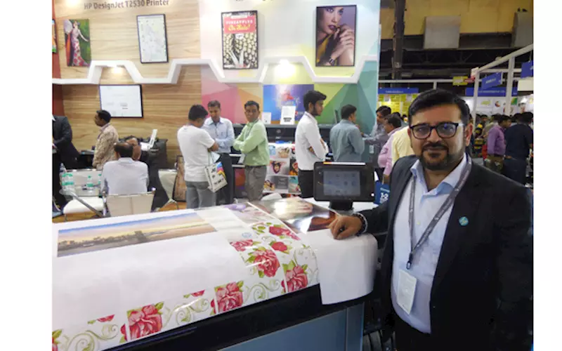 Devang Karia of HP India. Besides focusing on its flagship technology, PageWide, at the show, the company also displayed solutions for the graphic, photo and signage industry