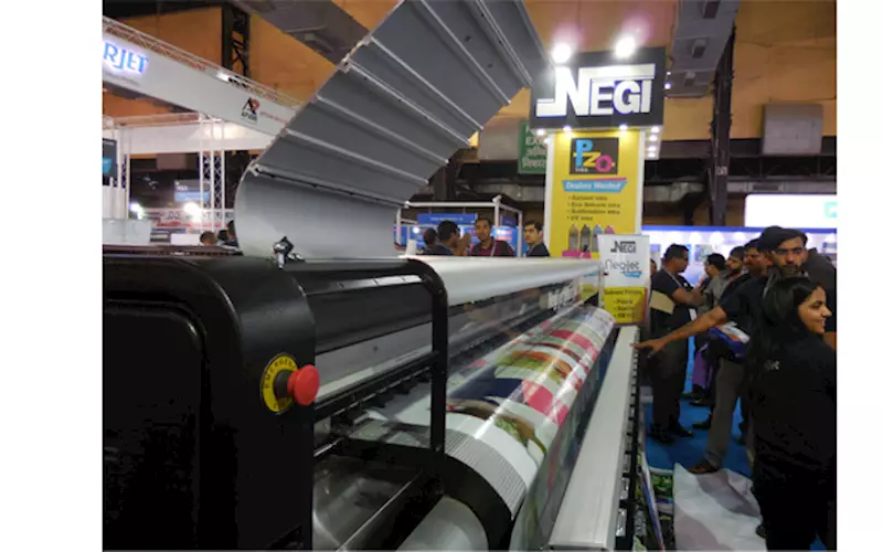 Negi Sign Systems & Supplies displayed its top product ValueJet VJ-1604X wide-format printer
