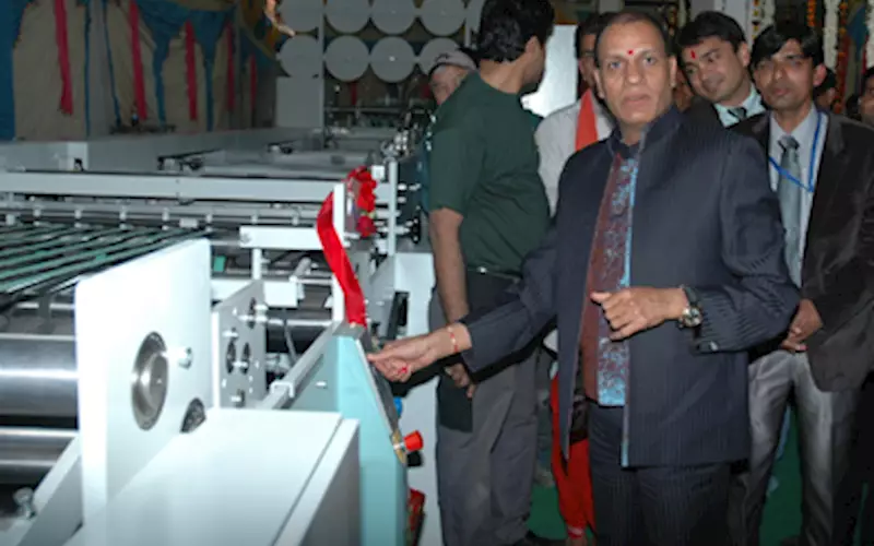 Miraj Multicolour installs Rajasthan's first Alpha RF automatic exercise book production machine