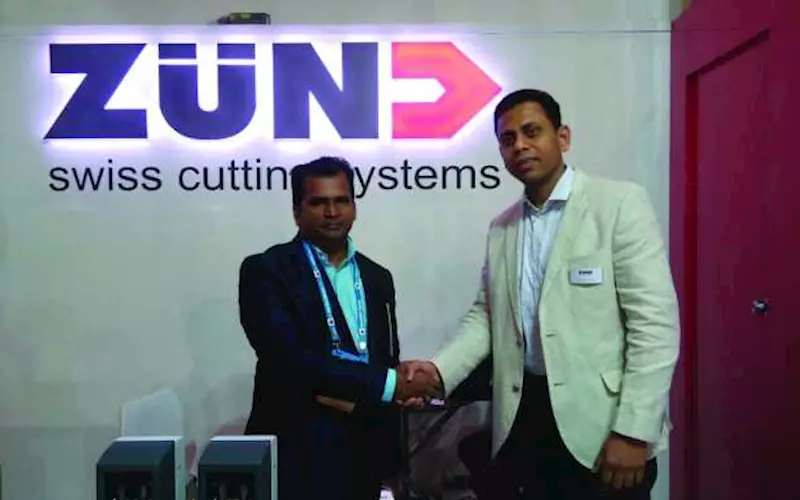 Zund announced the sale of its digital cutting table S3 M-800 to Parksons Packaging and a second cutting table S3 L1200 to Sattik Exports (in pic)