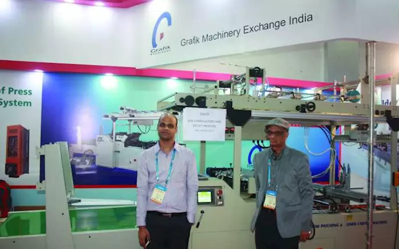 New Delhi-based Grafik Machinery India sold a window patching and carton lining machine to Box Corrugated from MP and an automatic folder gluer for straight line and crash lock bottom cartons to Baddi-based Saroj Prints