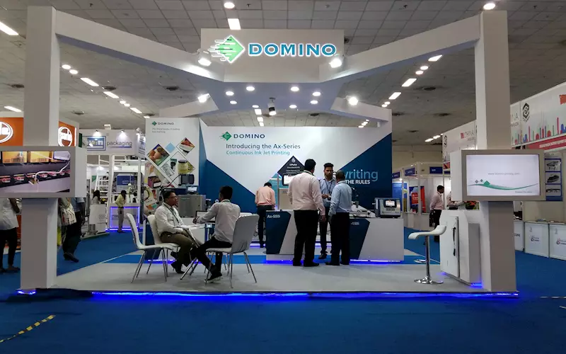 The Domino stall during PackEx 2017