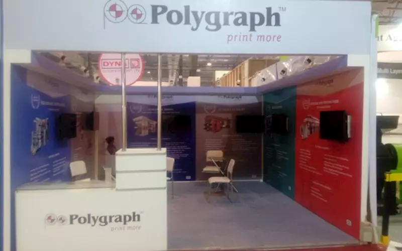 Polygraph Print is showcasing flexographic printing press and lamination press at its stall