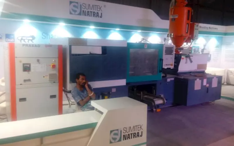 Sumitek Natraj manufacturer of plastic injection moulding machines is showcasing Prasad gwk