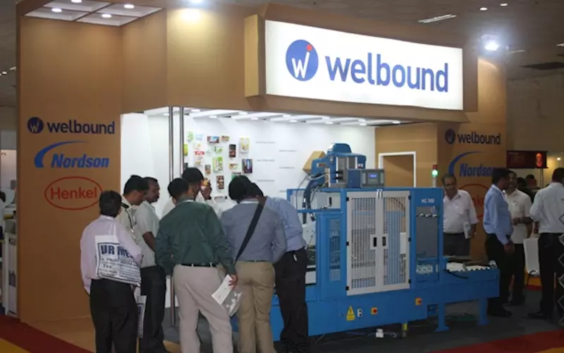 The Welbound stall at PackPlus Delhi 2015