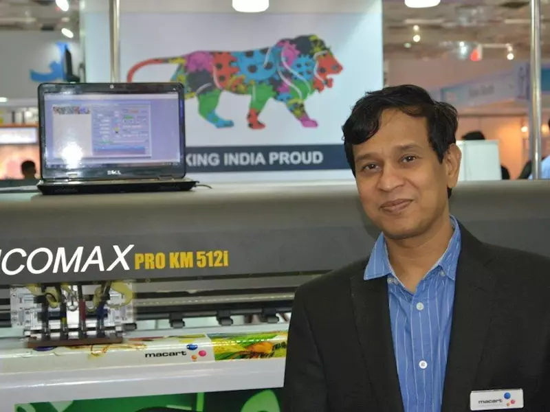 Macart highlights Picomax Pro KM 512i solvent printer at Media Expo