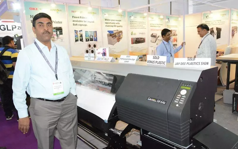 Arrow Digital displayed a range of materials and equipment’s for digital printing and cutting, including EFI printers