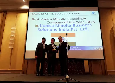 Konica Minolta India named best subsidiary of 2016