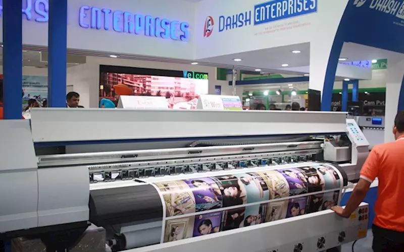 Daksh Enterprises displayed eco-solvent printer, UV flatbed printer and digital inkjet printer
