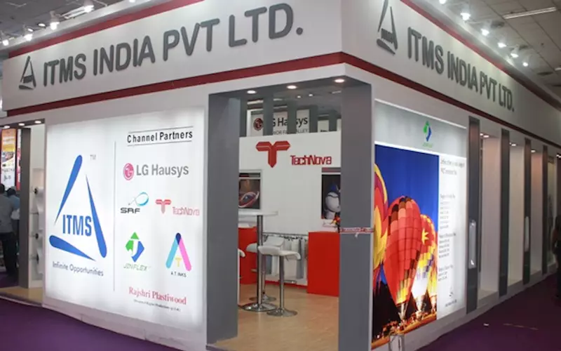 ITMS India, which represents LG Hausys, SRF, Jinflex, TechNova, Rajshree, and AT Inks, among others, displayed different kind of substrates at the show