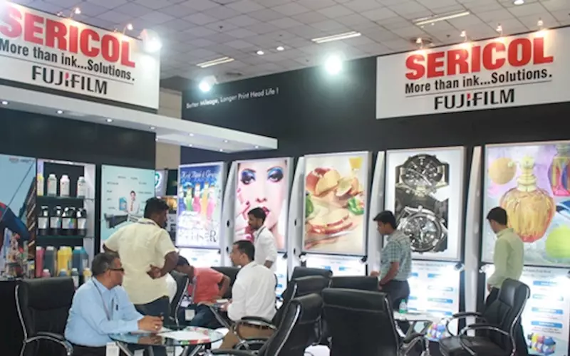 Fujifilm Sericol presented range of solvent-based and UV curing inks for inkjet printing