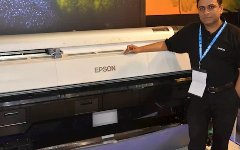 Vasudevan with the global launch of Epson SureColor at CEIF 2016