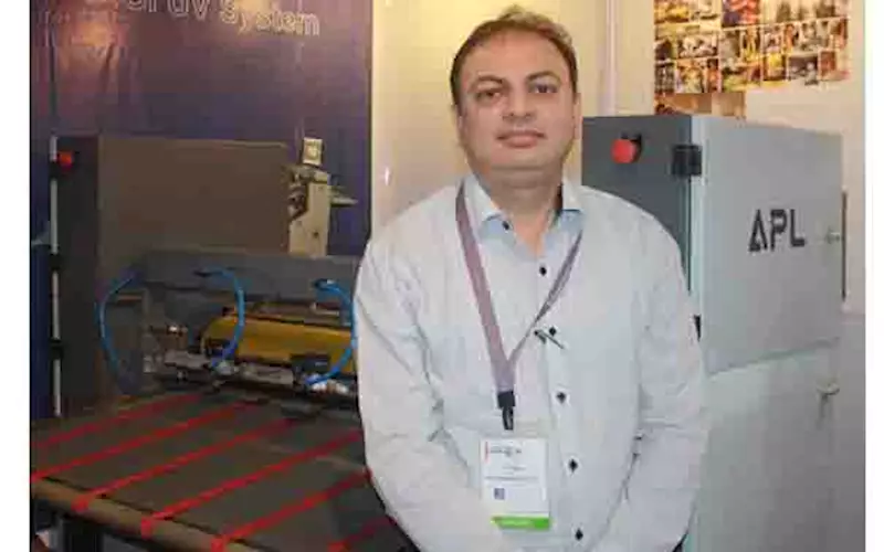 Faridabad-based manufacturer of print enhancement equipment, APL Machinery, launched a digital UV coating and curing machine at the event and sold four