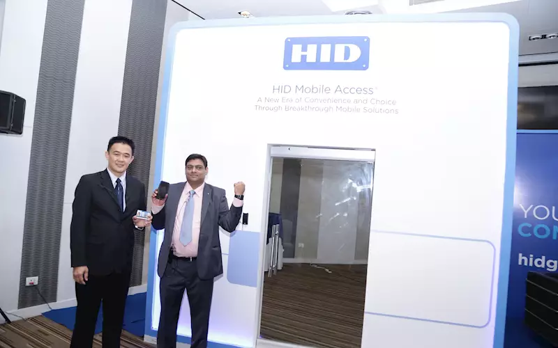 Weijin Lee, regional director, secure issuance, APAC with HID Global and Vishwanath Kulkarni, director of sales – India and SAARC (PACS) at HID Global during the launch in Delhi on 29 June 2016