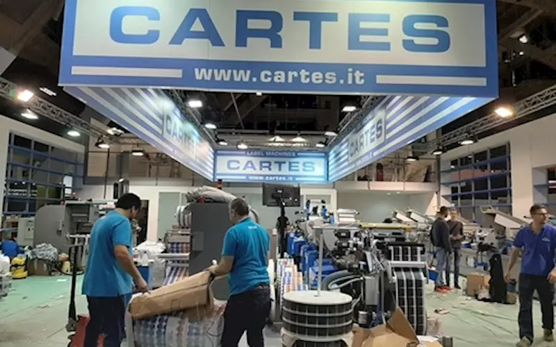 The Italian company Cartes, exhibits machines from the Series GT360 and Gemini in different versions