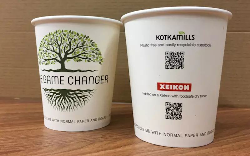 New business opportunities with digitally printed paper cups at Xeikon Cafe