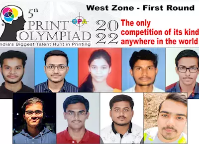 Print Olympiad – West Zone first round conducted 