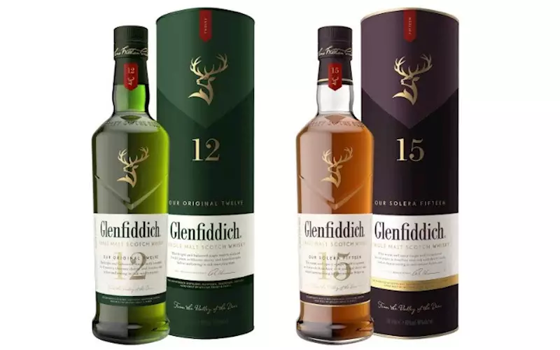 Glenfiddich rebrands flagship range with new package design 