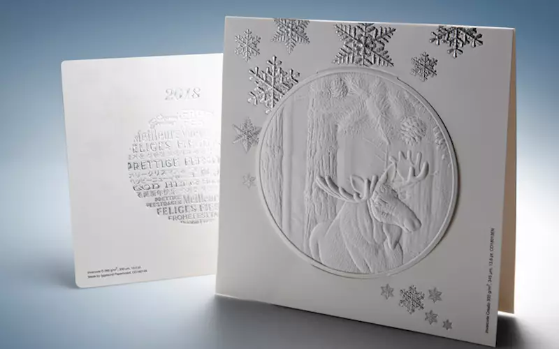 Iggesund's greeting card: a special on art and craft of embossing