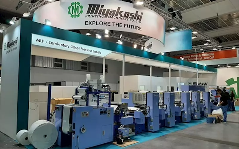 Miyakoshi unveiled its new digital inkjet press, MJP13LXV UV