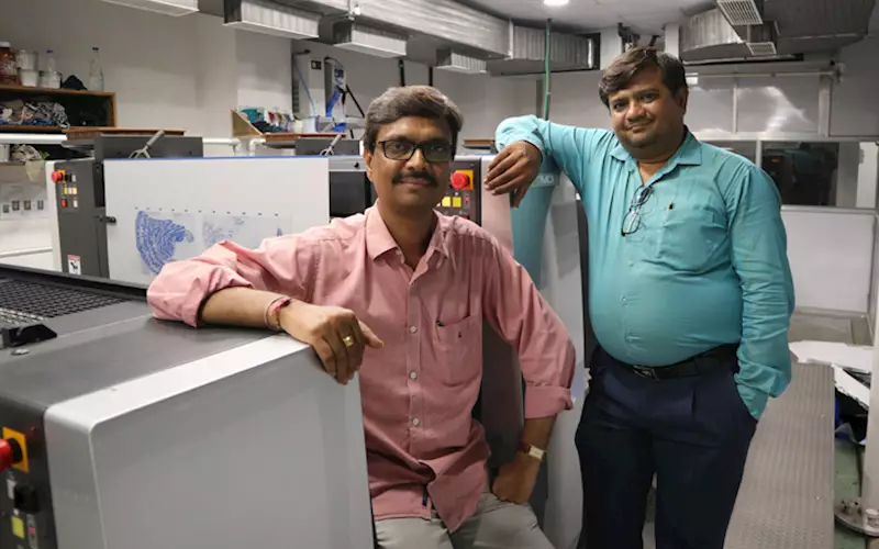 (l-r) Nirav Patel with his partner Tarun Patel of Madhavi Offset, has shifted his operations to a new facility in Surat to become a one-stop solution provider