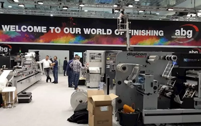 Along with its own stand, ABG systems is also at printing presses manufacturers’ stands 