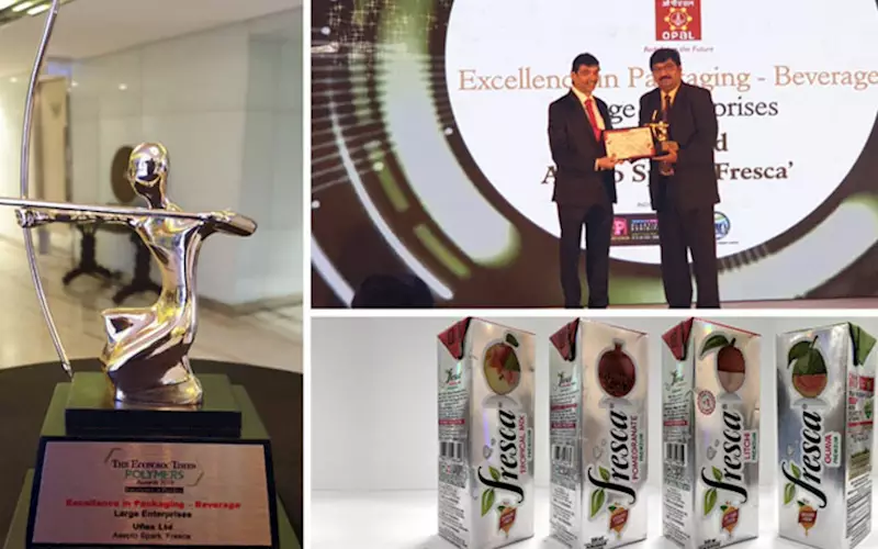 Uflex recognised for ‘Excellence in Packaging – Beverages’  at ET Polymers Awards 2019 
