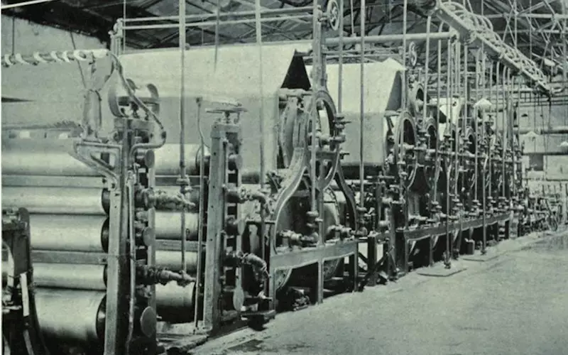 Print History: Titaghur Paper Mills - Paper Manufacturing in the 1890s