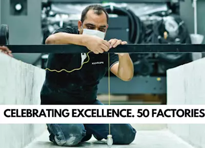 Celebrating excellence. 50 factories