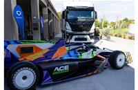 Fully electric ACE race vehicle & H2 powered Quantron QHM FCEV AERO