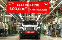 The 100,000th Mahindra Thar rolled out from the Nashik plant on March 29, 2023. 