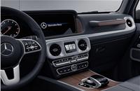 The G 400d AMG Line gets a a Burmester sound system and 64 colours ambient lighting, among other features.