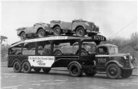 1949 first Land Rover export transporter
