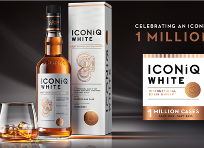 One million cases produced by Iconiq Whiskey in a year