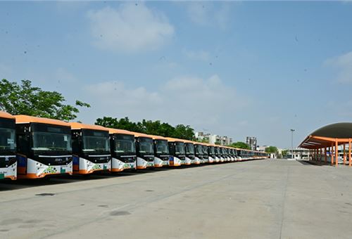 JBM delivers 50 Eco-Life electric buses to Ahmedabad BRTS