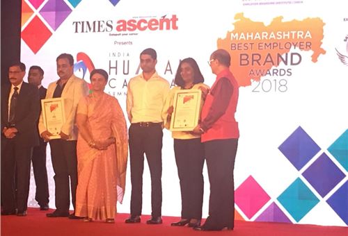 Volkswagen Group Sales India bags the 2018 Maharashtra Best Employer Brand Award