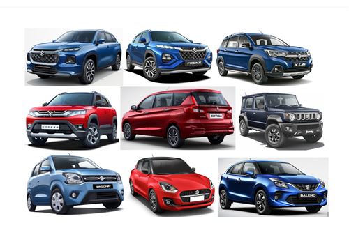 Maruti Suzuki sells 166,802 cars, SUVs and MPVs in January, UV share of PVs at 36%