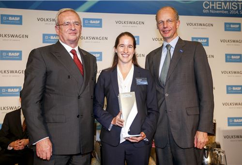 BASF and VW present science award electrochemistry to Dr Vanessa Wood for outstanding research in lithium-ion batteries