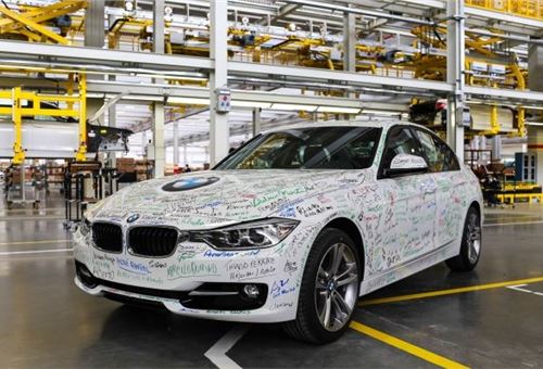 BMW Group assembles first car in Brazil, Body shop and paint shop by September 2015